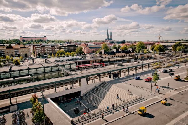 Vy över Uppsala resecentrum